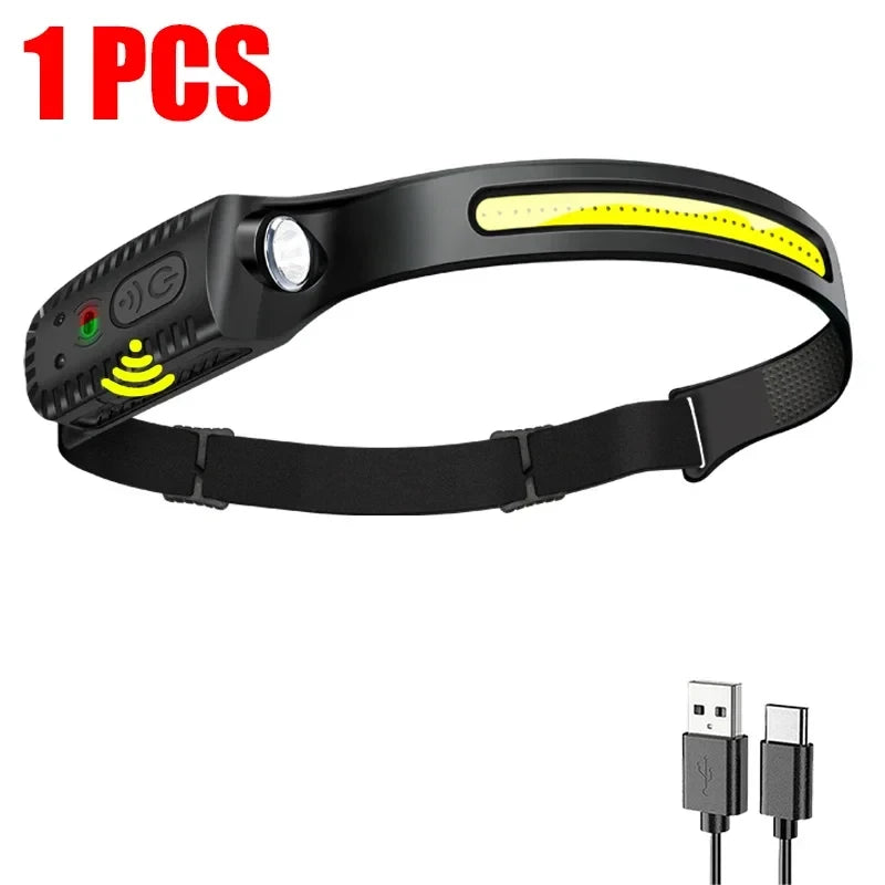 USB Rechargeable Motion Sensor Headlamp