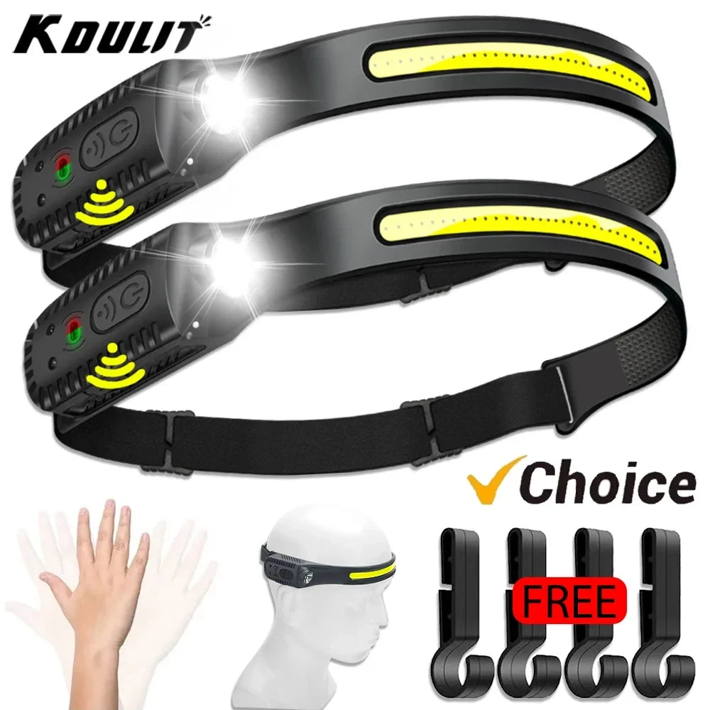USB Rechargeable Motion Sensor Headlamp