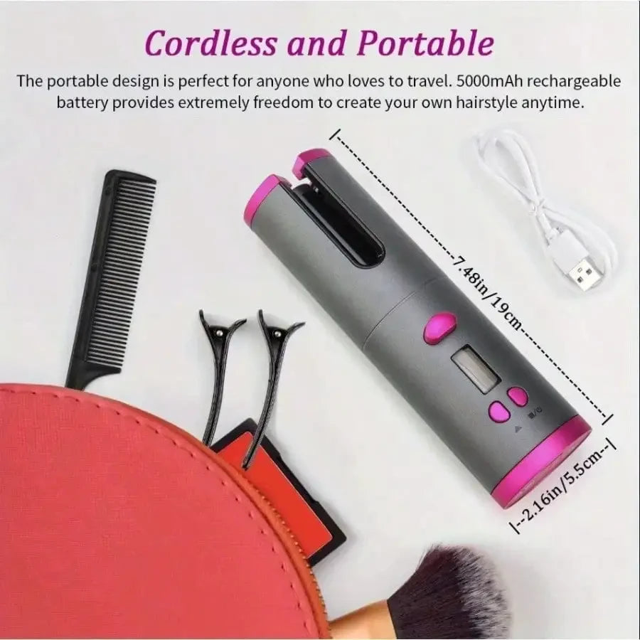 Portable Cordless Curling Iron